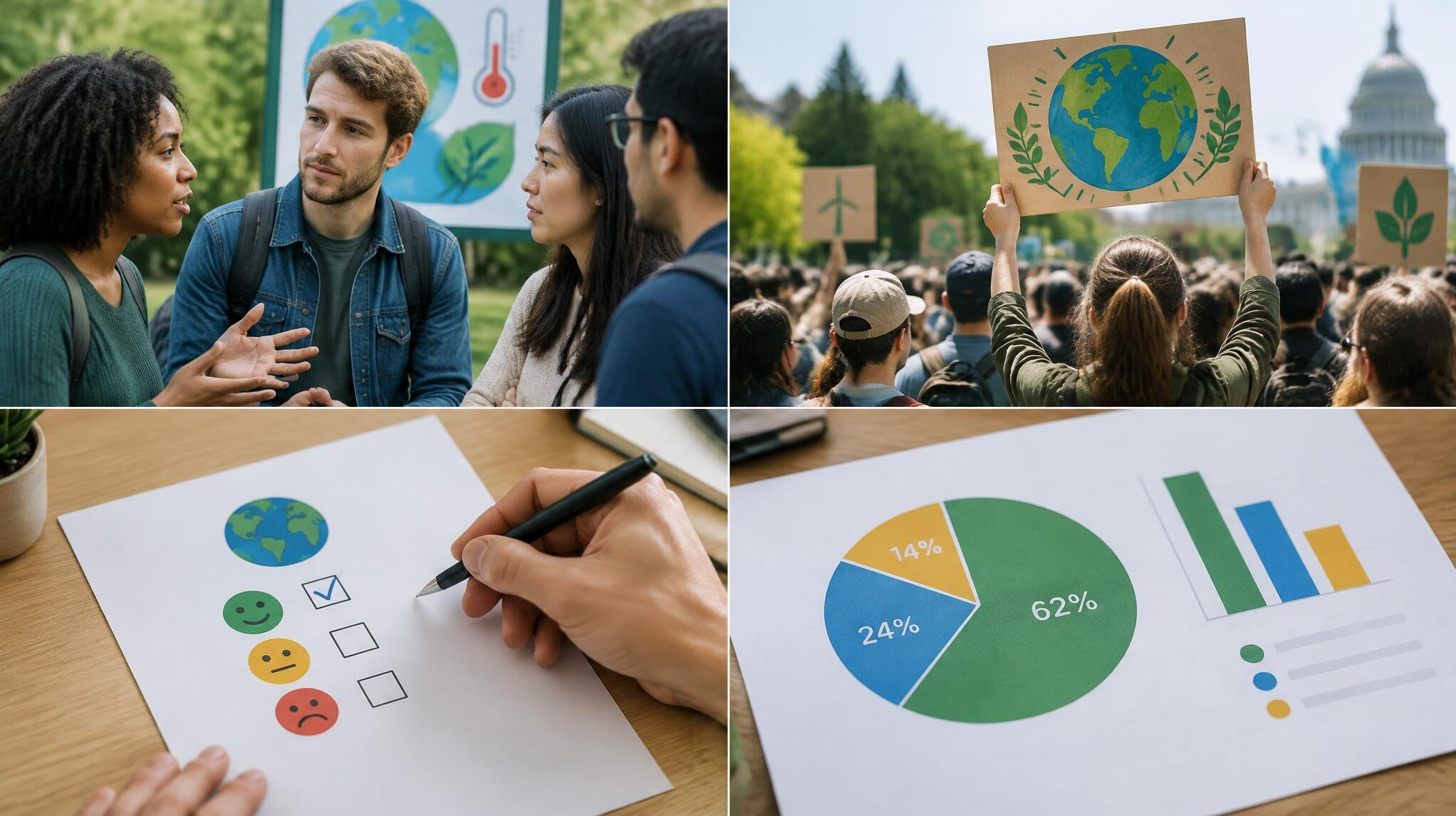 people discussing climate change